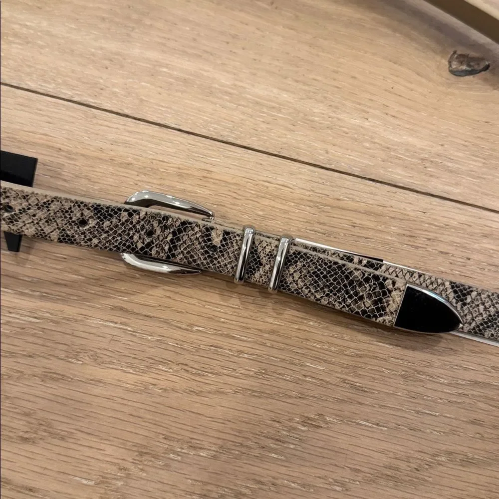 Express Snakeskin Print Belt